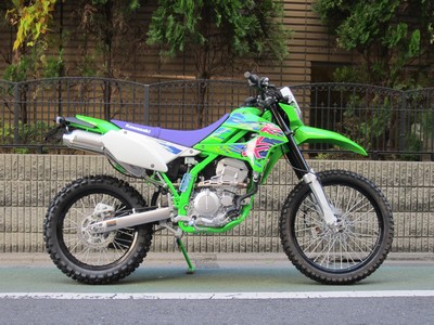 メイヤー製KLX250 Dトラッカー リアフェンダー 緑 14541 社外  バイク 部品 maier 割れ欠け無し コケキズ無し カスタム素材に:22205528