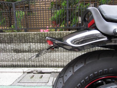 V-MAX1200 ワイズギア メタルマックスリアフェンダー 中古美品 VMAX1200フェンダーレスキット